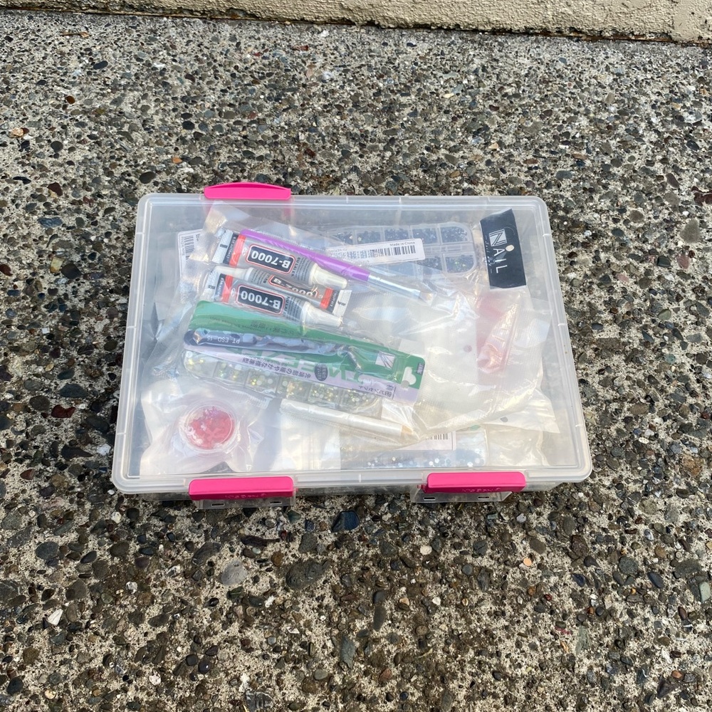 Lot of Various random craft supplies as is